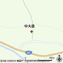 岩手県一関市萩荘中大桑169周辺の地図