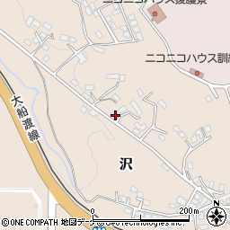 岩手県一関市沢216周辺の地図