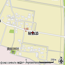 山形県酒田市土崎屋敷添周辺の地図