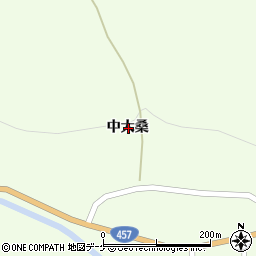 岩手県一関市萩荘中大桑周辺の地図