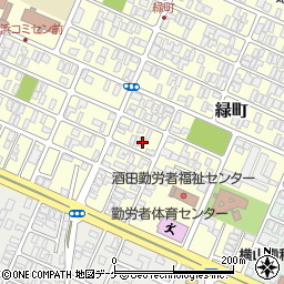 山形県酒田市緑町15-15周辺の地図