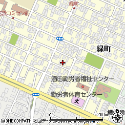 山形県酒田市緑町15-16周辺の地図