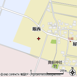山形県酒田市土崎堰西周辺の地図