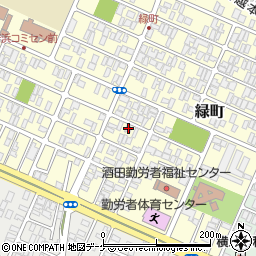 山形県酒田市緑町15-5周辺の地図