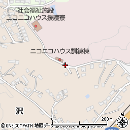 岩手県一関市沢周辺の地図