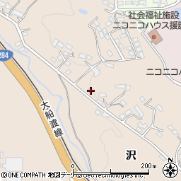 岩手県一関市沢206-6周辺の地図