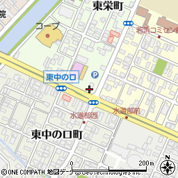 山形県酒田市東栄町12-26周辺の地図