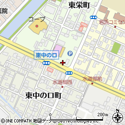 山形県酒田市東栄町12-27周辺の地図