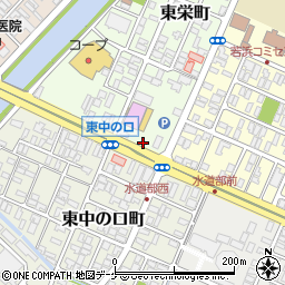 山形県酒田市東栄町12-28周辺の地図