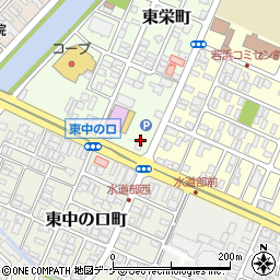 山形県酒田市東栄町12-25周辺の地図