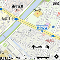 山形県酒田市東中の口町1-10周辺の地図