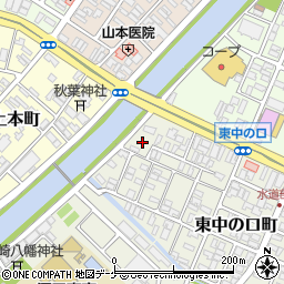 山形県酒田市東中の口町1-25周辺の地図