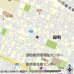 山形県酒田市緑町11-5周辺の地図