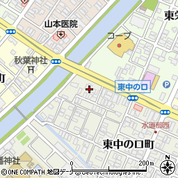 山形県酒田市東中の口町1-5周辺の地図