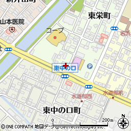 山形県酒田市東栄町10-25周辺の地図