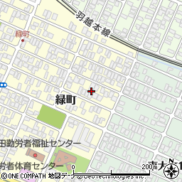 山形県酒田市緑町8周辺の地図