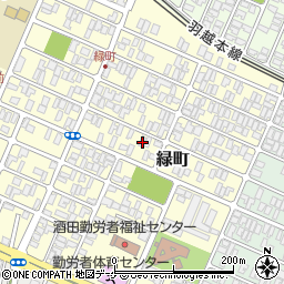 山形県酒田市緑町10-11周辺の地図