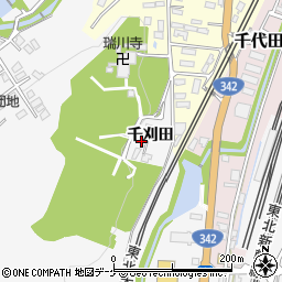 岩手県一関市真柴千刈田周辺の地図