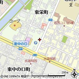 山形県酒田市東栄町12-17周辺の地図