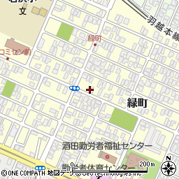 山形県酒田市緑町10-30周辺の地図