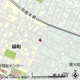 山形県酒田市緑町5-16周辺の地図