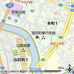 酒田グリーンホテル周辺の地図