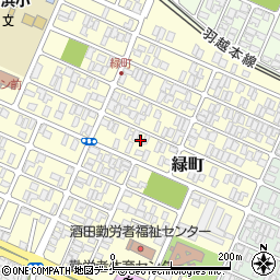 山形県酒田市緑町10-8周辺の地図