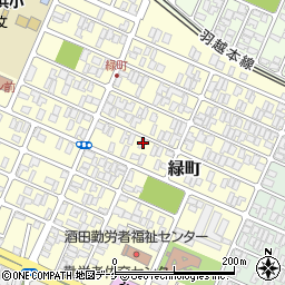 山形県酒田市緑町10-9周辺の地図