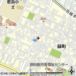 山形県酒田市緑町10-36周辺の地図