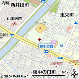 山形県酒田市東栄町10-31周辺の地図
