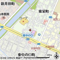 山形県酒田市東栄町10-18周辺の地図