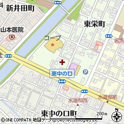 山形県酒田市東栄町10-15周辺の地図