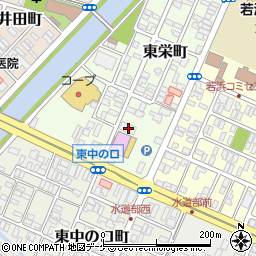 山形県酒田市東栄町12-44周辺の地図