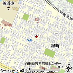 山形県酒田市緑町10-4周辺の地図