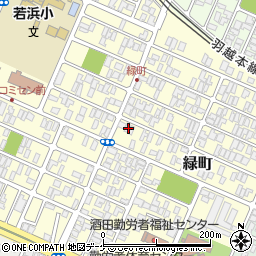 山形県酒田市緑町10-3周辺の地図