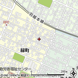山形県酒田市緑町5周辺の地図