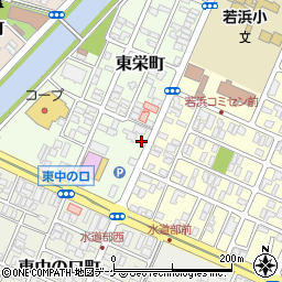 山形県酒田市東栄町12-12周辺の地図
