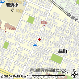 山形県酒田市緑町10-2周辺の地図