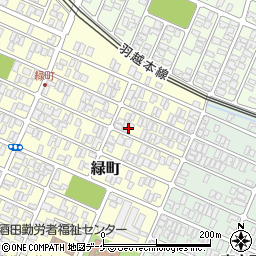 山形県酒田市緑町5-28周辺の地図