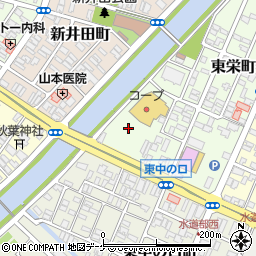 山形県酒田市東栄町10周辺の地図