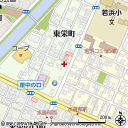 山形県酒田市東栄町12-10周辺の地図