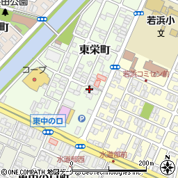 山形県酒田市東栄町12-5周辺の地図
