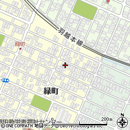 山形県酒田市緑町5-3周辺の地図