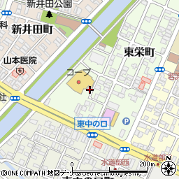 山形県酒田市東栄町10-12周辺の地図