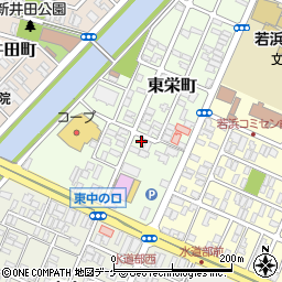 山形県酒田市東栄町12-2周辺の地図