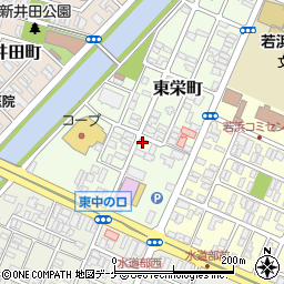 山形県酒田市東栄町12-1周辺の地図