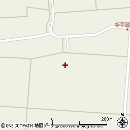 山形県酒田市手蔵田船通北周辺の地図