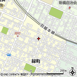 山形県酒田市緑町3-21周辺の地図