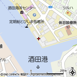 山形県漁協周辺の地図