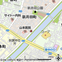 山形県酒田市新井田町11-12周辺の地図